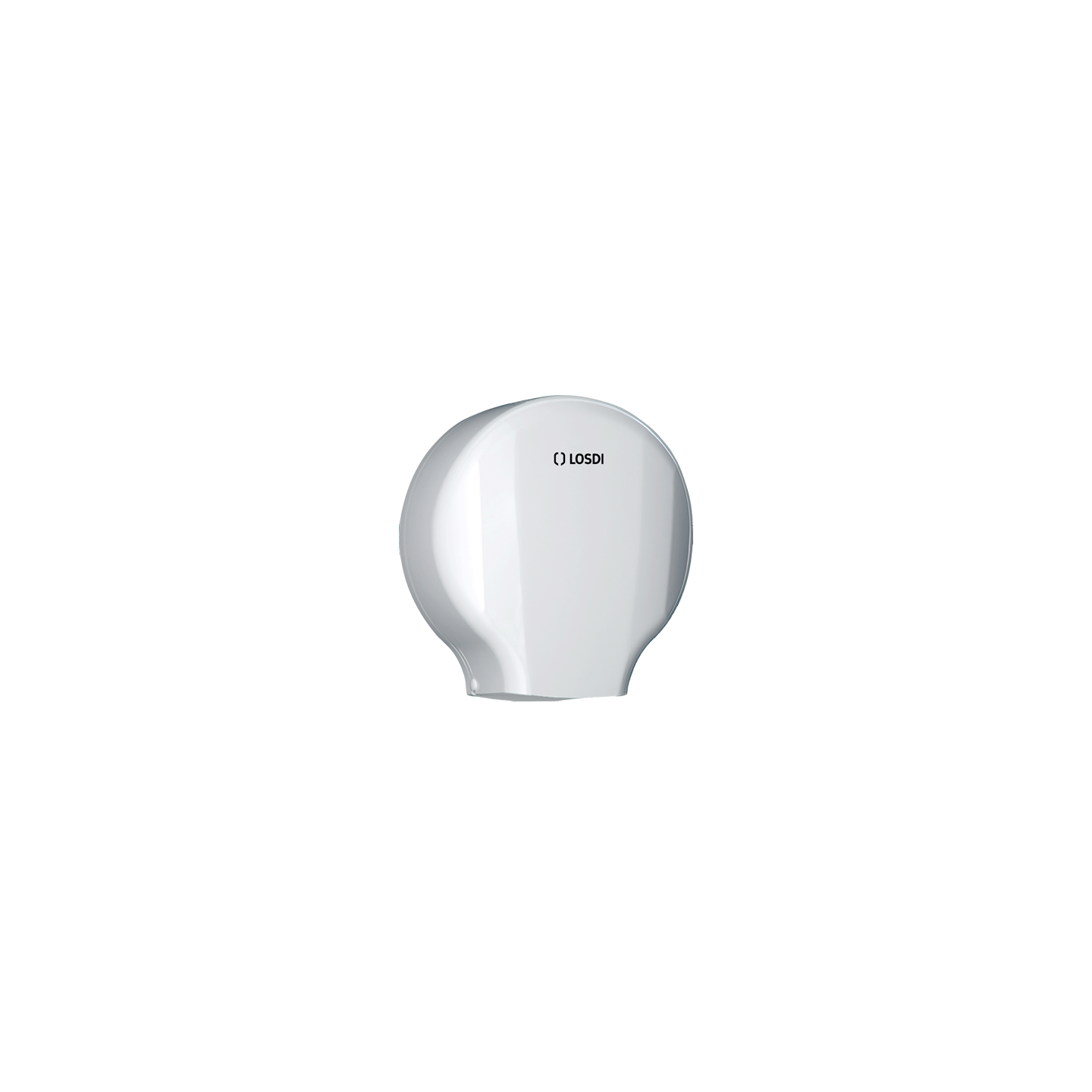 Zásobník na toaletní papír velikosti jumbo pojme role papíru až do šířky 110 mm a průměru 220 mm, s kanylou o maximálním průměru