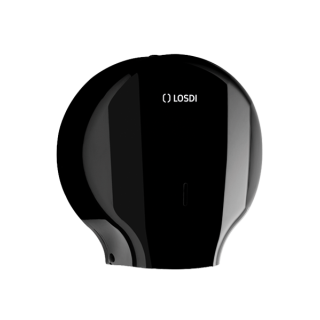 Zásobník toaletního papíru Jumbo ABS, černý. Řada ELEGANCE