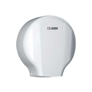 Zásobník toaletního papíru Jumbo MAXI, ABS, bílý. Řada ELEGANCE